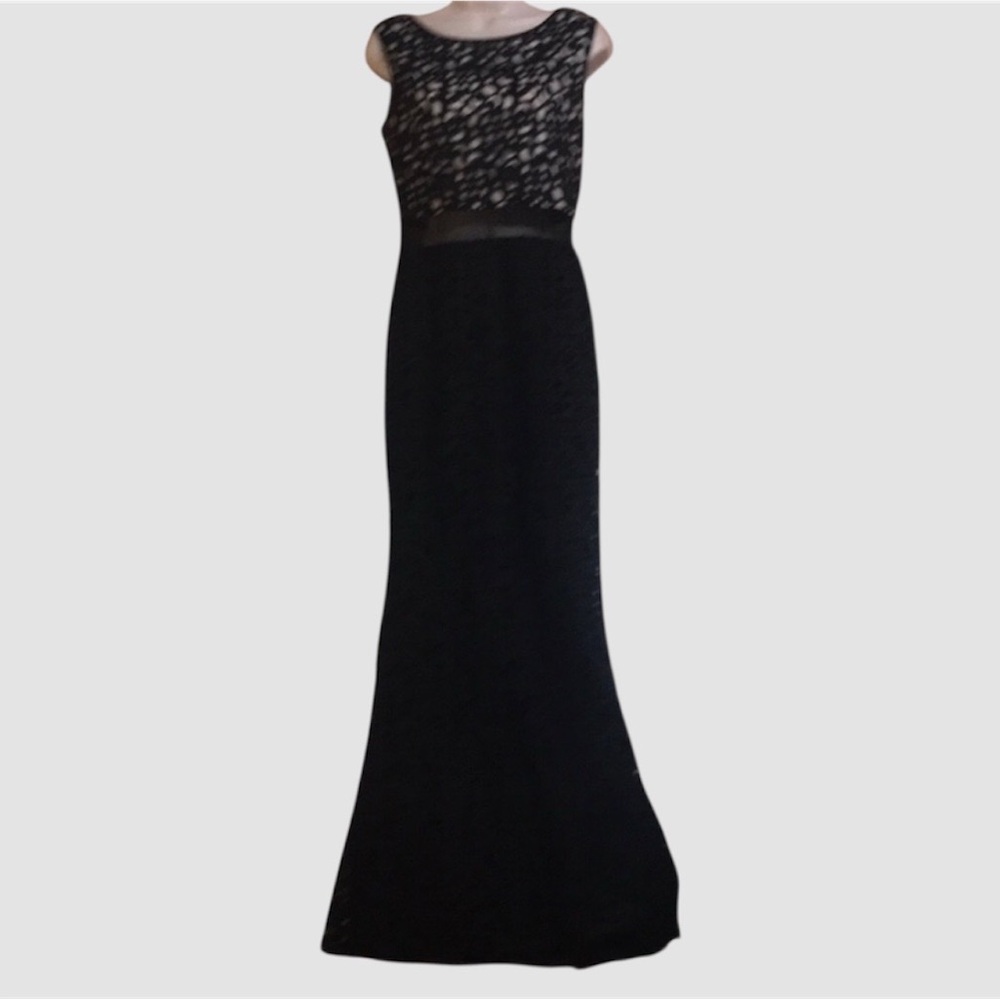 Xscape Black Lace Maxi Gown